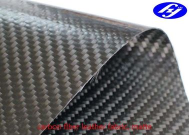 Matte Polyurethane Leather Fabric TPU Coated Twill 3K Carbon Fiber