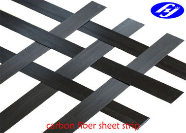 Black Carbon Fiber Sheet Strip Bridge Structural Reinforcement Lath For Building