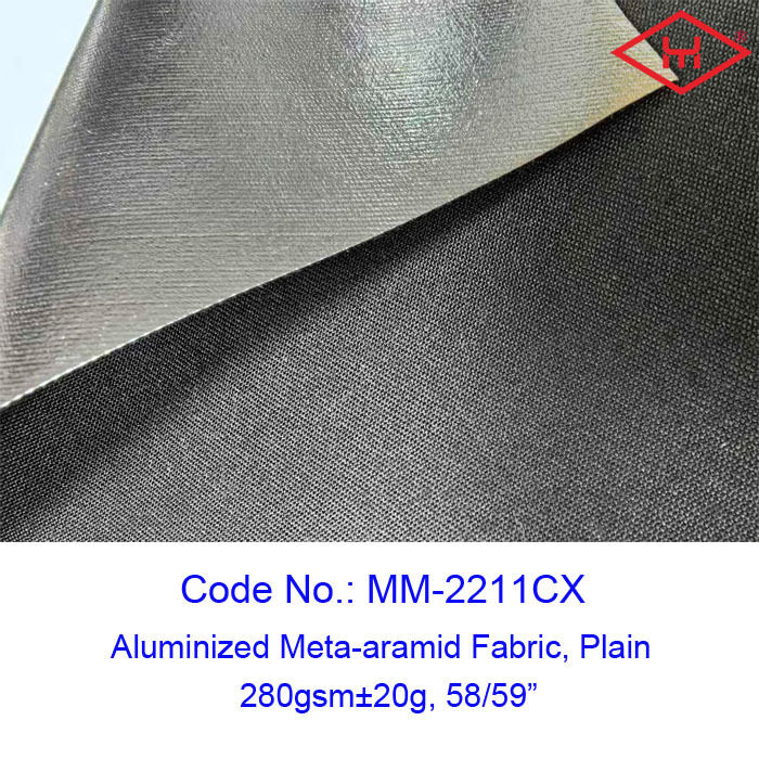Water Repellent Meta-aramid Fabric 280 Grams Per Square Meter Flame Resistant Durable Textile For Protective Equipment