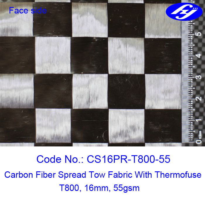 T800 Large Tow Carbon Fiber Toray 12K Wide 55GSM Carbon Spread Tow Woven