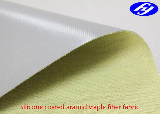 Para Aramid Staple Fiber ผ้าเคลือบซิลิโคนด้านเดียวสำหรับ Robot เชื่อม